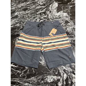 Roark Passage 19” Ikat Boardshorts Charcoal Mens Size 28 NWT RB321